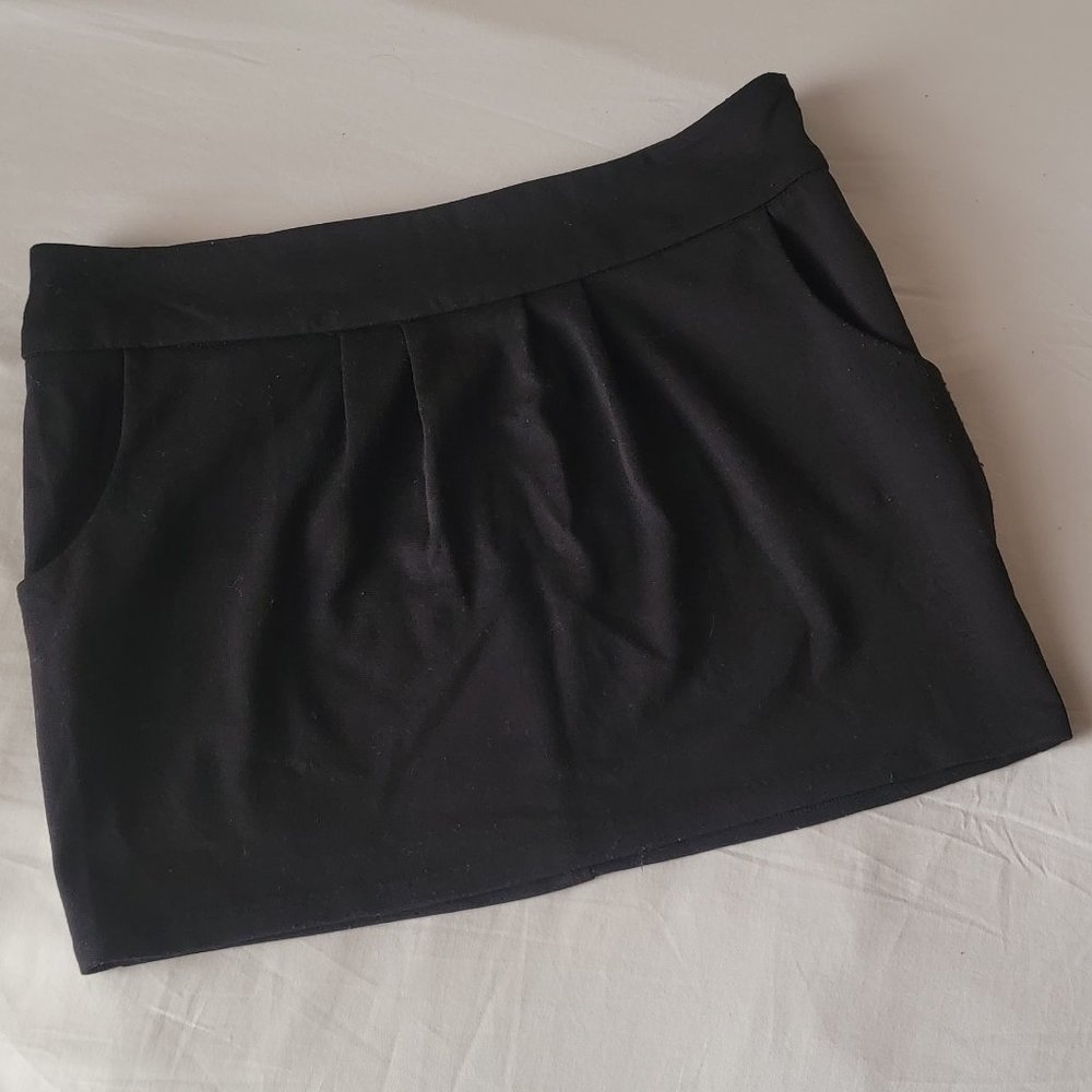 Contempo Black Mini Skirt